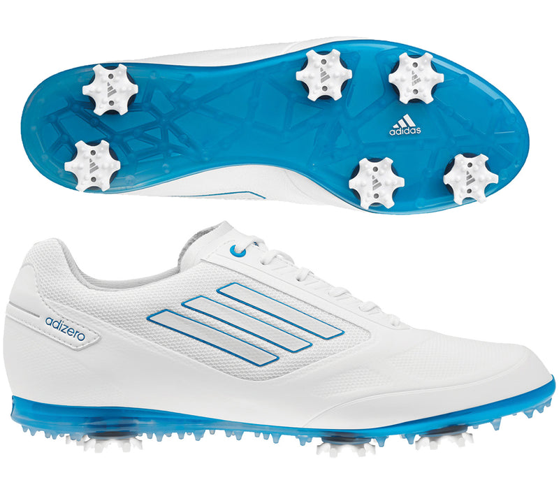 adidas Women's Adizero Tour II Golf Shoes Black/Black/Solar Blue 7 adidas Women's Adizero Tour II Golf Shoes Black/Black/Solar Blue 7